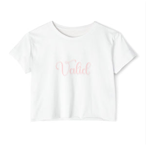 (Pink) “Valid” Crop Top