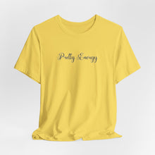 Load image into Gallery viewer, (Black) “Pretty Energy” Jersey Tee
