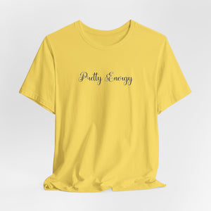 (Black) “Pretty Energy” Jersey Tee