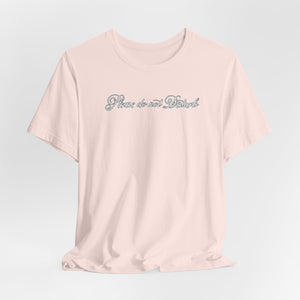 (White) “Please Do Not Disturb” Jersey Tee