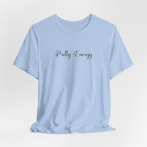 (Black) “Pretty Energy” Jersey Tee