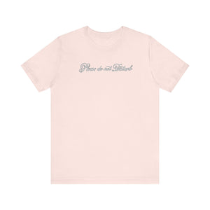 (White) “Please Do Not Disturb” Jersey Tee