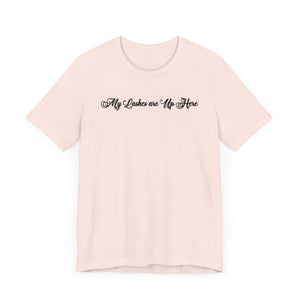 “My Lashes are Up Here” Jersey Tee