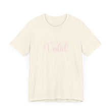 Load image into Gallery viewer, (Pink) “Valid” Jersey Tee
