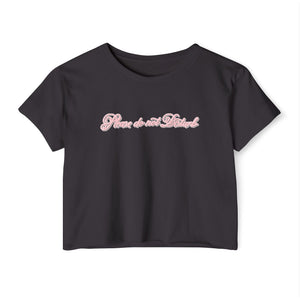 (Pink) “Please Do Not Disturb” Crop Top