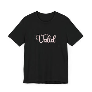 (Pink) “Valid” Jersey Tee