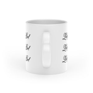 “Lucky Girl (3x)” Heart-Shaped Mug