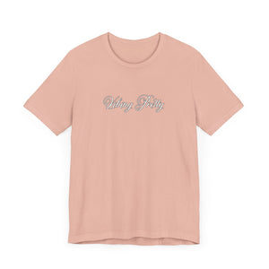 (White) “Vibing Pretty” Jersey Tee