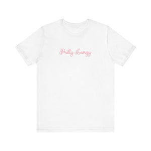 (Pink) “Pretty Energy” Jersey Tee