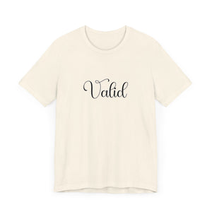 (Black) “Valid” Jersey Tee