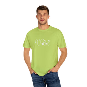 (White) “Valid” Comfort T-shirt