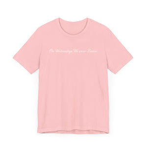 (Pink) “On Wednesdays We wear Lashes” Jersey Tee