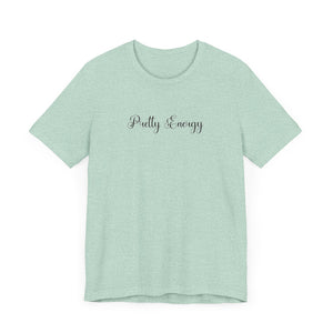 (Black) “Pretty Energy” Jersey Tee