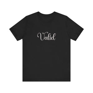 (White) “Valid” Jersey Tee