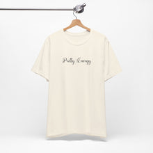 Load image into Gallery viewer, (Black) “Pretty Energy” Jersey Tee
