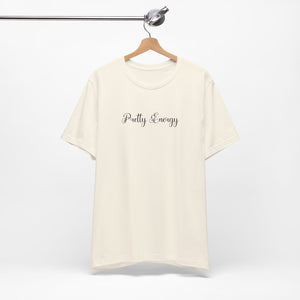 (Black) “Pretty Energy” Jersey Tee