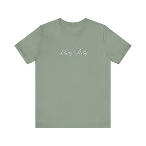 (White) “Vibing Pretty” Jersey Tee