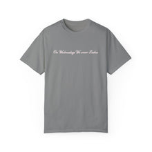 Load image into Gallery viewer, (Pink) “On Wednesdays We wear Lashes” Comfort T-shirt
