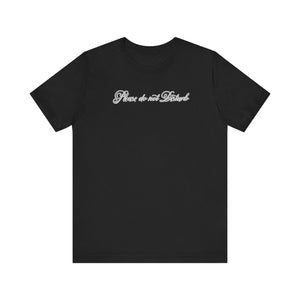 (White) “Please Do Not Disturb” Jersey Tee