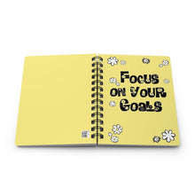 Load image into Gallery viewer, “Focus on Your Goals” Spiral Bound Journal
