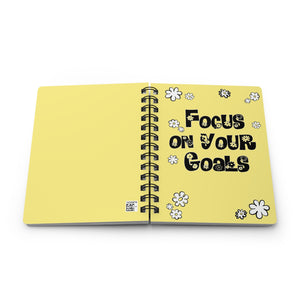 “Focus on Your Goals” Spiral Bound Journal