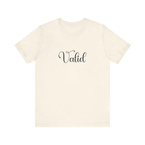 (Black) “Valid” Jersey Tee